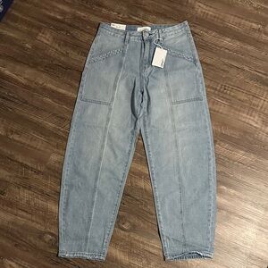 Vervet Light Blue Barrel Leg Jeans